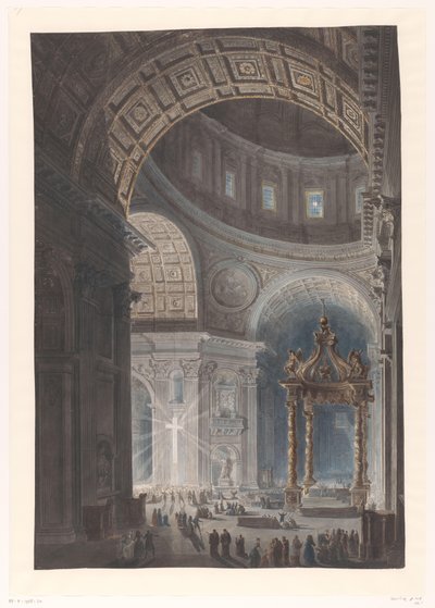 Iluminación de la Santa Cruz en San Pedro
Iluminación de la Cruz en la Basílica de San Pedro de Francesco Piranesi