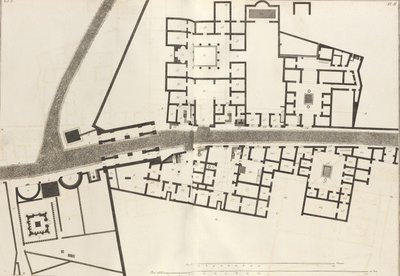 Gran plano de la entrada de la ciudad de Pompeya y sus edificios circundantes, de Ant..., 1804 de Francesco Piranesi
