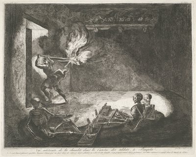 Soldatenkazerne te Pompeya Antigüedades de Magna Graecia (título de la serie) de Francesco Piranesi
