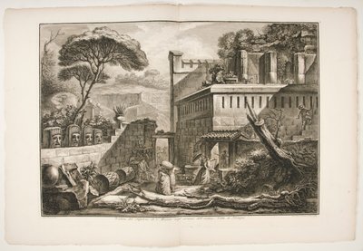 Vista del Sepulcro de Marnia negl de Francesco Piranesi