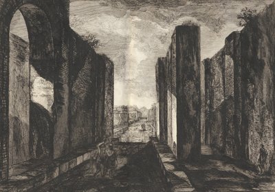 Vista del interior de la ciudad de Pompeya, de Antiquités de Pompeïa, tome premier, Ant... de Francesco Piranesi