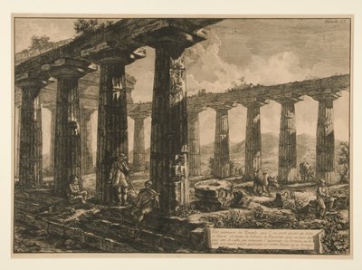 Vista interior del Templo, que el de Francesco Piranesi