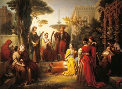 Narradores del Decamerón de Francesco Podesti