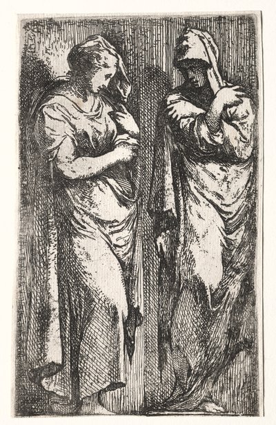 Dos mujeres romanas de Francesco Primaticcio