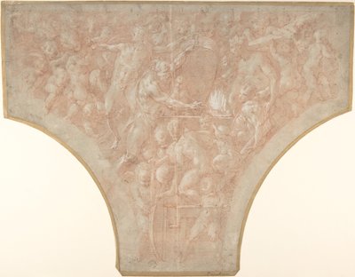 Vulcano forjando los dardos de Cupido, 1552-56 de Francesco Primaticcio