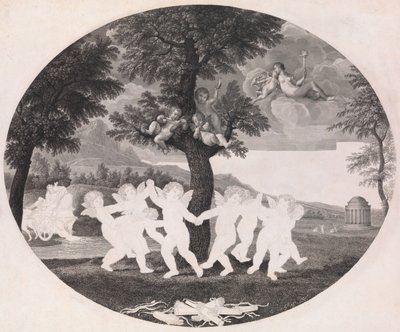 Amorini celebran el rapto de Proserpina de Francesco Rosaspina