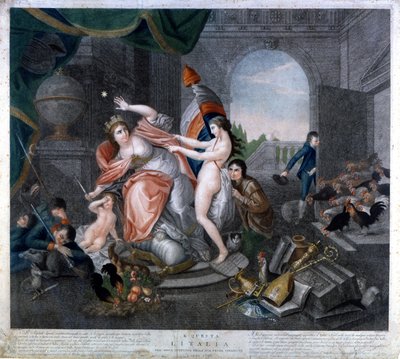 La República Francesa despojando a Italia (BONNET PHRYGEN) o 