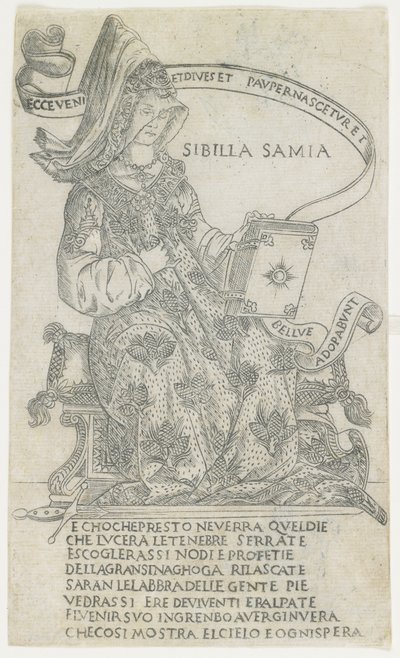 La Sibila Samia: Estilo amplio, 1485-1500 de Francesco Rosselli