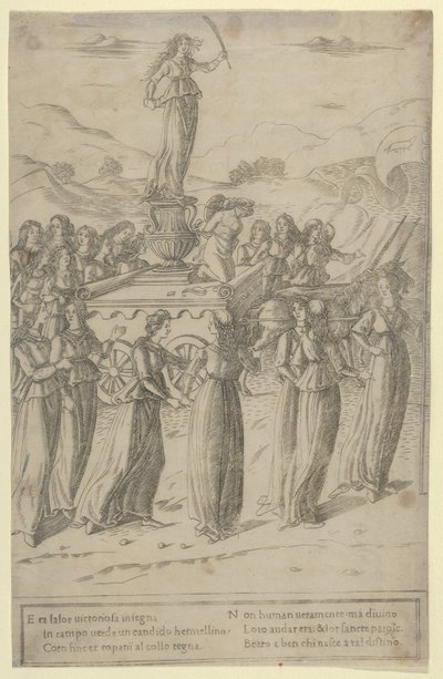El Triunfo de la Castidad, ca. 1480-90 de Francesco Rosselli