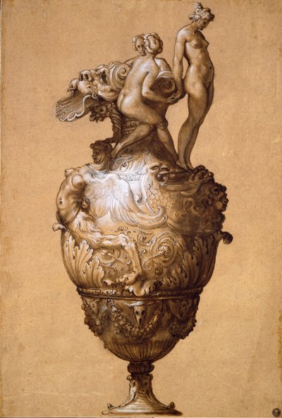 Diseño para una jarra de Francesco Salviati