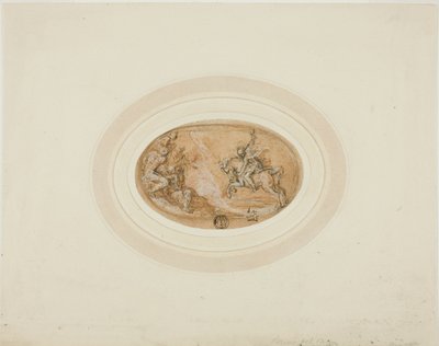 Marco Curcio saltando al abismo de Francesco Salviati