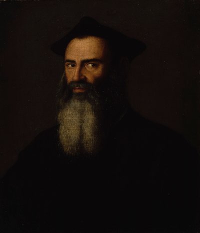 Retrato de un prelado (mediados del siglo XVI) de Francesco Salviati