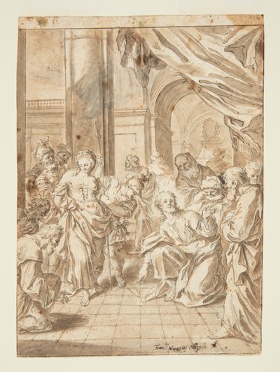 Cristo y la Mujer Adúltera de Francesco Saverio Mergolo