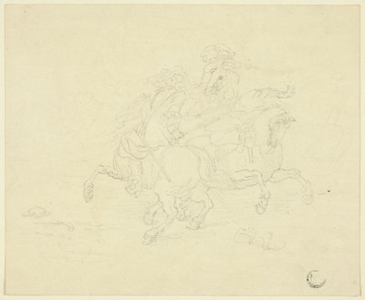 Escaramuza entre dos soldados de caballería de Francesco Simonini