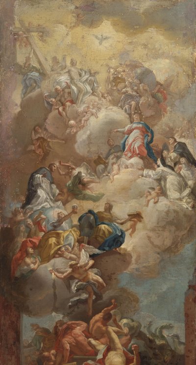La Glorificación de Santo Domingo de Francesco Solimena (copy after)