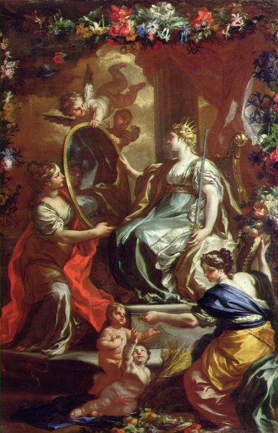Alegoría de un reinado glorioso, c.1730 de Francesco Solimena
