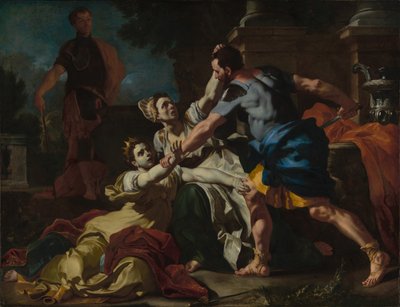 La muerte de Mesalina de Francesco Solimena