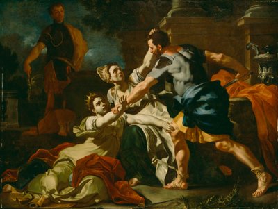 Muerte de Mesalina, c.1704-12 de Francesco Solimena