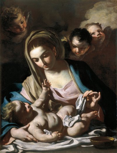 Virgen con el Niño de Francesco Solimena