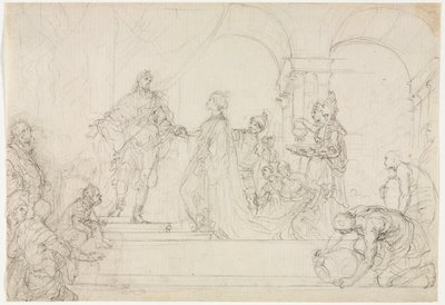 Reunión de Salomón y la Reina de Saba de Francesco Solimena