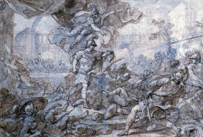 Perseo sosteniendo la cabeza de Medusa, siglo XVIII de Francesco Solimena