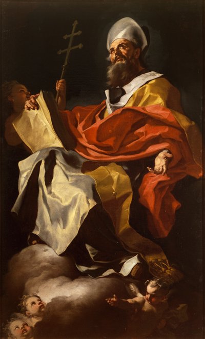 San Atanasio, por Francesco Solimena, de la Catedral de Santa María Assunta, Nápoles de Francesco Solimena