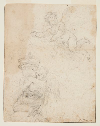 Estudio de dos putti de Francesco Solimena