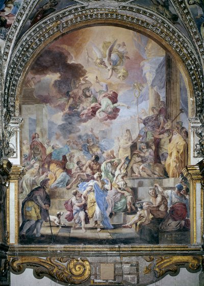La caída de Simón el Mago de Francesco Solimena