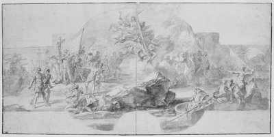 El Desembarco de Colón en América, 1715-1716 de Francesco Solimena