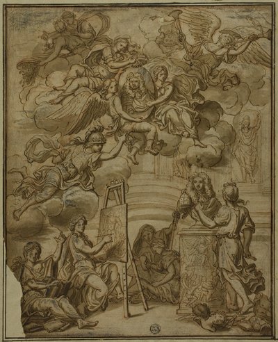 Página de Título con Retrato del Virrey de Nápoles de Francesco Solimena