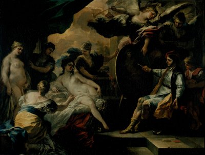 Zeuxis y las doncellas de Croton de Francesco Solimena