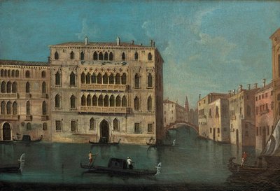 Gran Canal Francesco Tironi y Palacio Foscari de Francesco Tironi