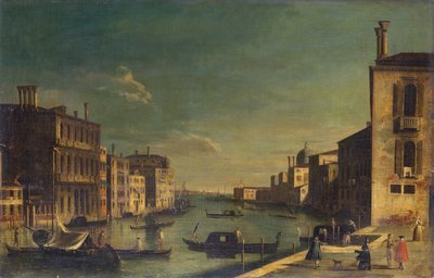 El Gran Canal mirando al este desde el Campo San Vio hacia el Bacino de Francesco Tironi