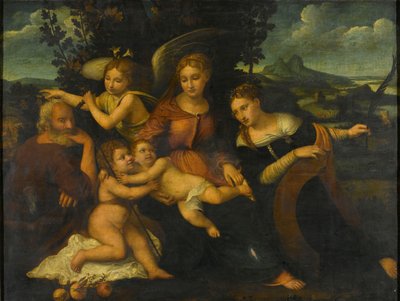 La Sagrada Familia con Santa Catalina de Francesco Torbido (attributed to)