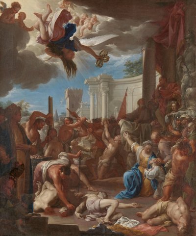 El martirio de los siete hijos de Santa Felicidad de Francesco Trevisani