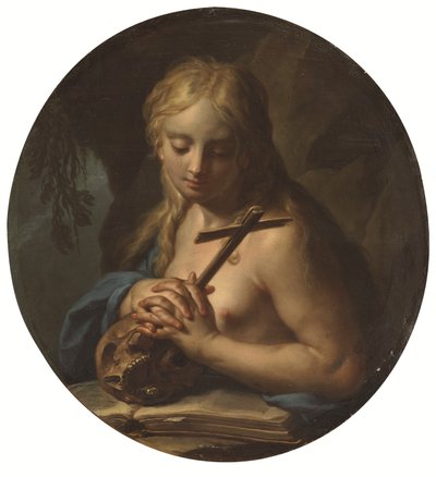 La Magdalena penitente (óleo) de Francesco Trevisani