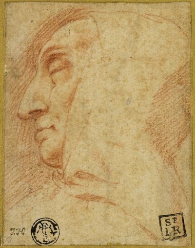 Cabeza de un monje de Francesco Vanni