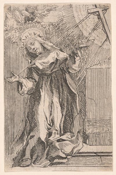 Santa Catalina de Siena recibe los estigmas de Francesco Vanni