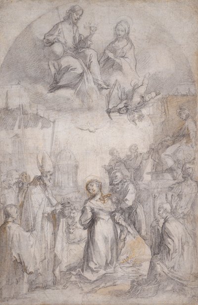 Última Comunión y Martirio de Santa Lucía de Francesco Vanni