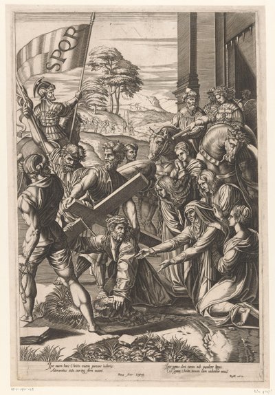 Cristo sucumbe al peso de la cruz Il Spasimo de Sicilia de Francesco Villamena