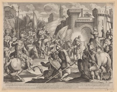 Conquista de Coimbra por Fernando I de León de Francesco Villamena