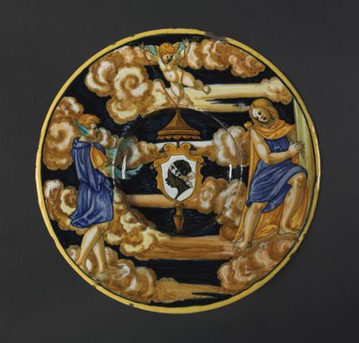 Plato con los brazos de la familia Pucci, 1532 de Francesco Xanto Avelli