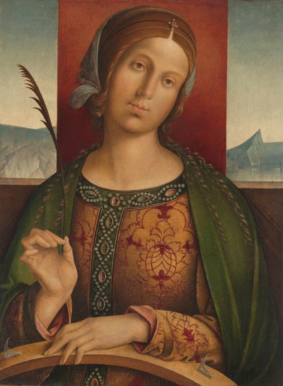 Santa Catalina de Alejandría de Francesco Zaganelli di Bosio (attributed to)