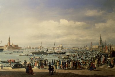 Llegada de Napoleón III a Venecia de Francesco Zanin