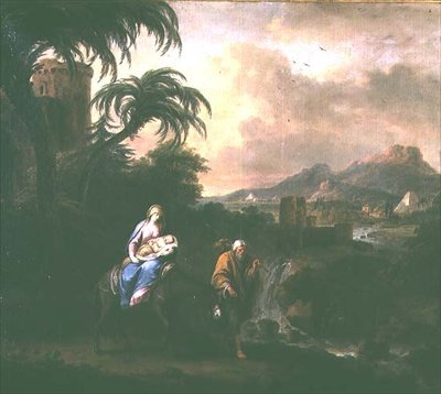 Huida a Egipto de Francesco Zuccarelli