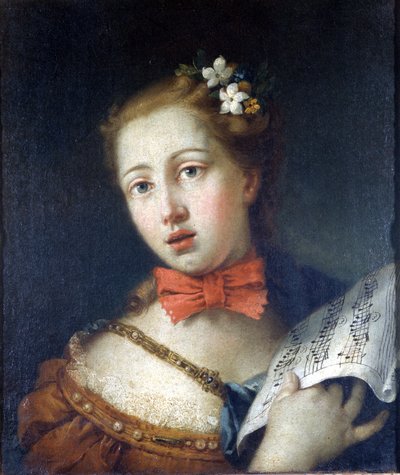 Cantante veneciano, Museo di Brera, Milán de Francesco Zugno