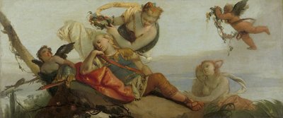 El Rinaldo dormido coronado de flores de Armida (antes titulado Marte dormido) de Francesco Zugno