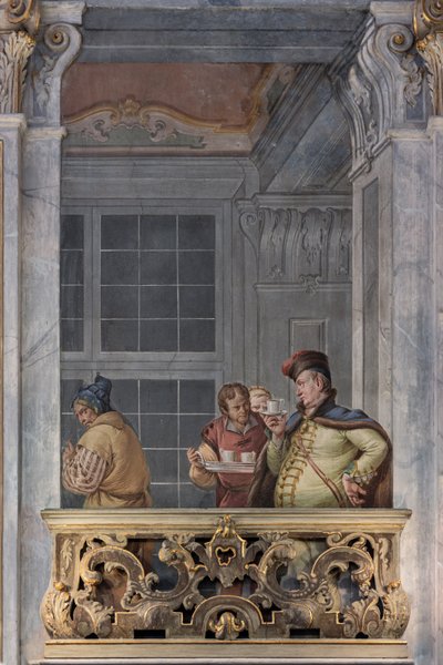 El hall de entrada o vestíbulo (fresco) de Francesco and Zugno Francesco Battaglioli