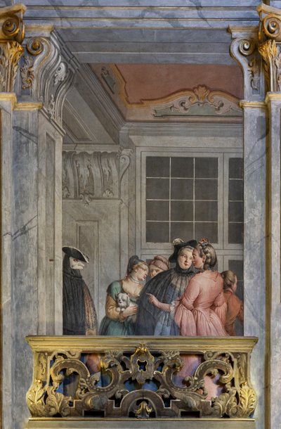 El hall de entrada o vestíbulo (fresco) de Francesco and Zugno Francesco Battaglioli