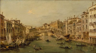 Venecia: El Rialto de Francesco circle of Guardi